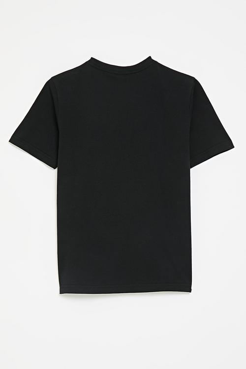 J Bl Tee 160 S26 - Black/Pure Ruby/White