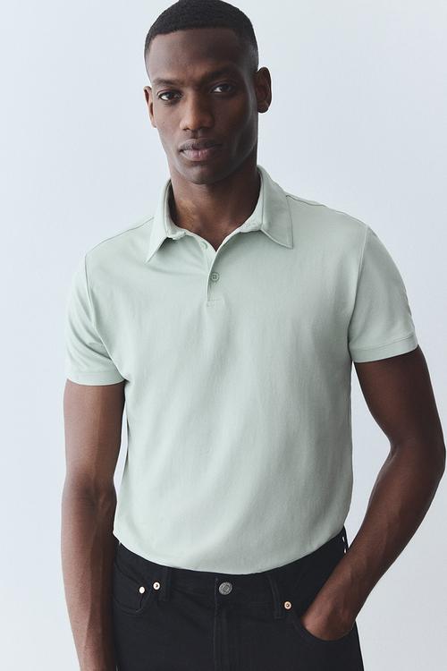 Slim fit polo shirt - mint green