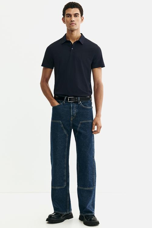 Slim fit polo shirt - dark blue 