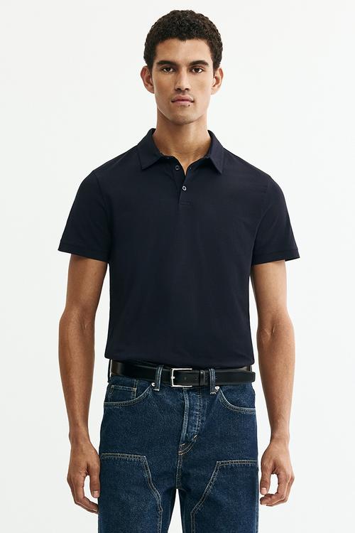 Slim fit polo shirt - dark blue 