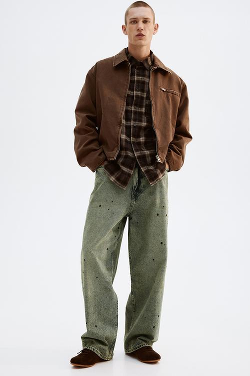 Baggy jeans - denim green