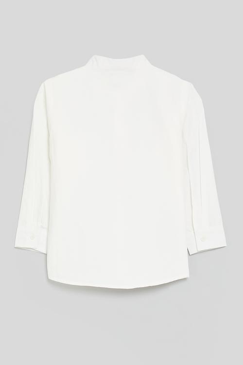 Chinese collar shirt - white