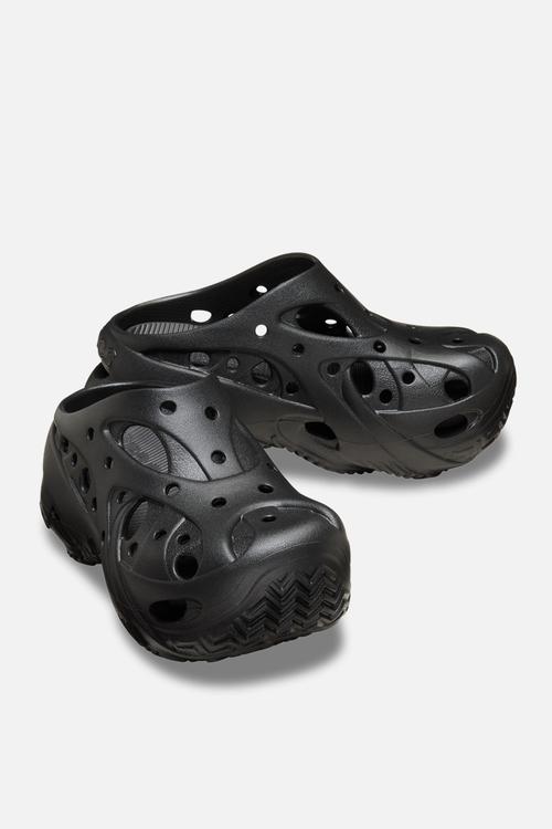 Caged clog - black