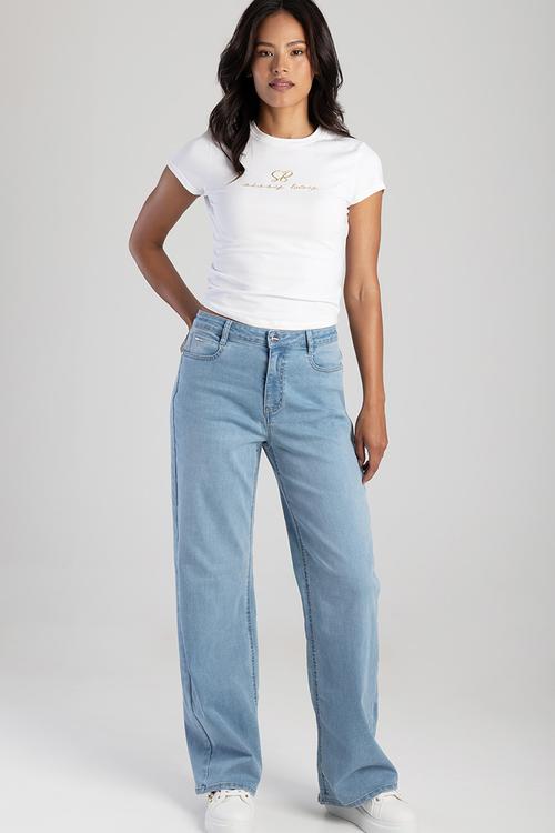 Samantha High Waist Wide Leg - Light Vintage