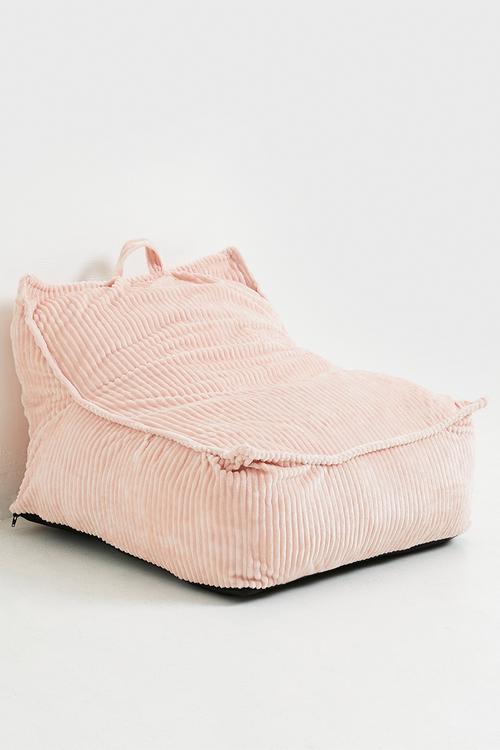 Corduroy lazy sofa - pink