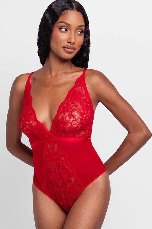Jemma bodysuit - red