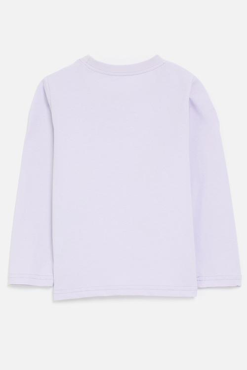 Merrow edged graphic sweatshirt - purple