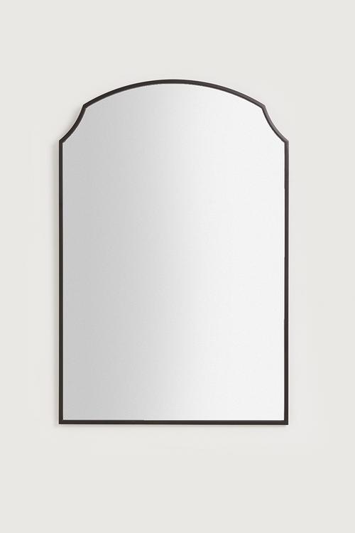 Rona Metal Frame Mirror - Black