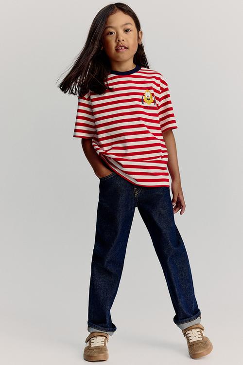 Oversized printed t-shirt -red pluto