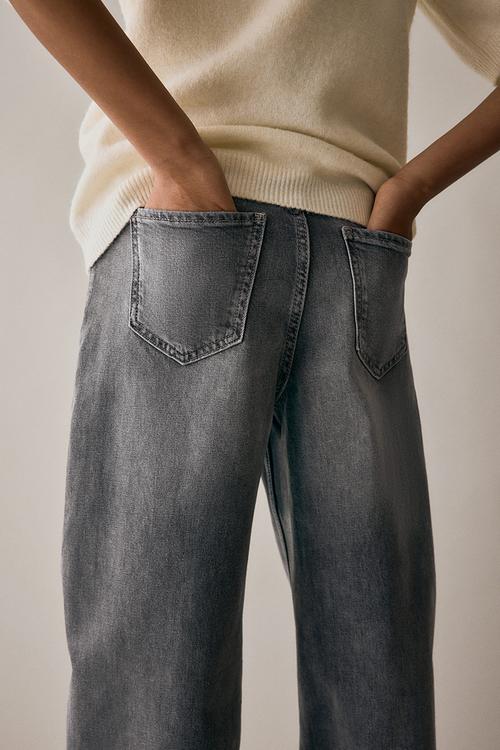 Wide leg jeans - denim grey