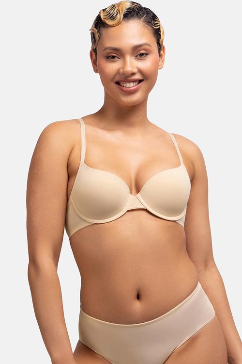 Light padded demi - beige