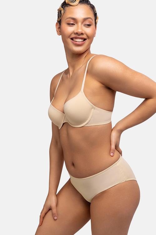 Light padded demi - beige