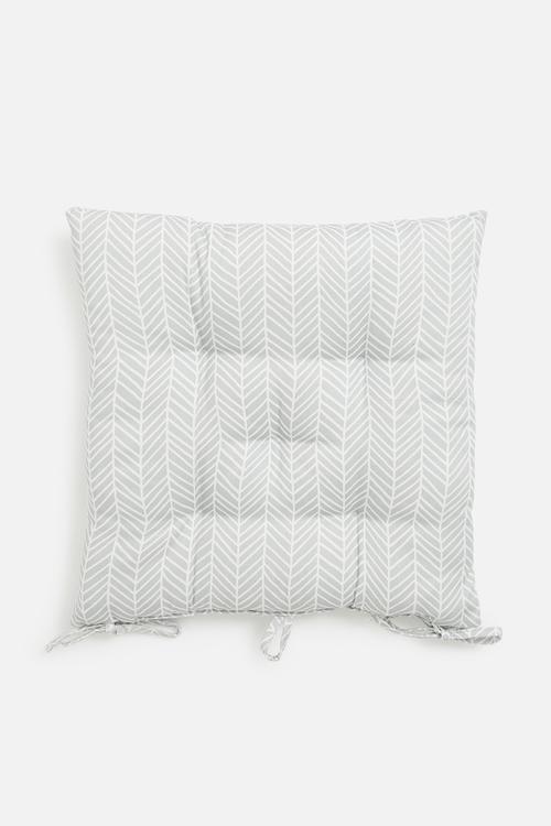 Summer meadow seat pad set of 2 - grey