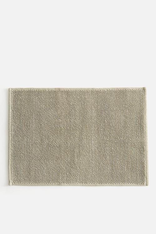 Cotton bath mat - light green