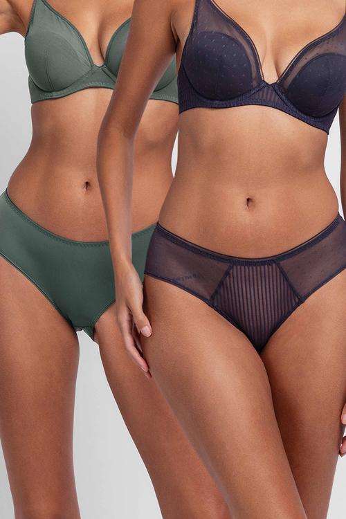 Madison 2 pack hipster - green & grey