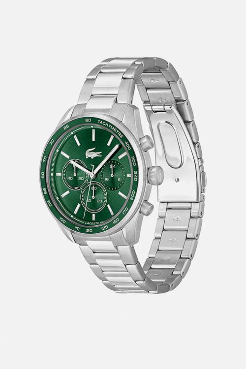 42mm Boston green dial ss bracelet - silver