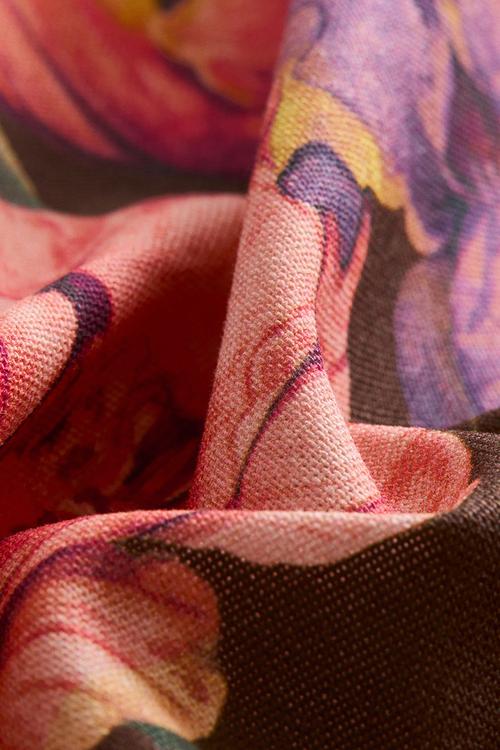 Patterned cushion cover -  multicolour/floral 
