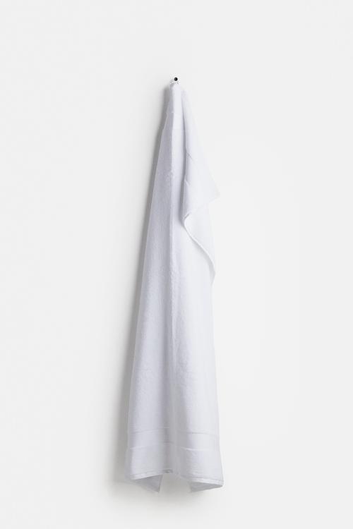 Soft terry bath sheet - white