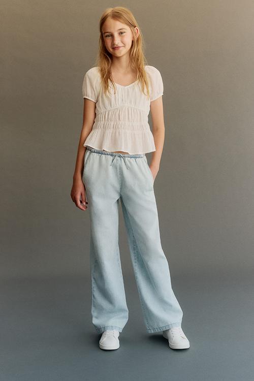 Wide leg jeans - light denim blue