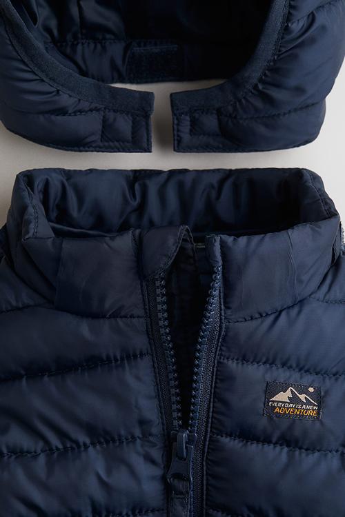 Puffer gilet - navy blue