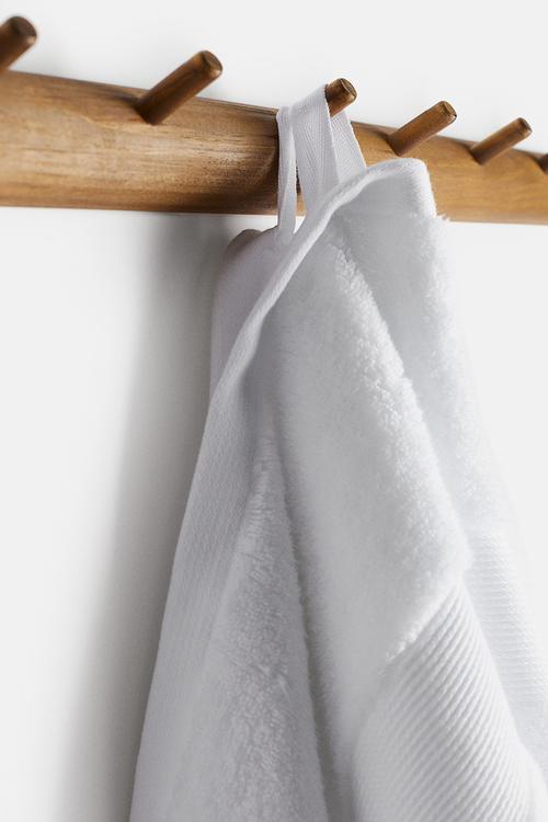 Soft terry bath towel - white