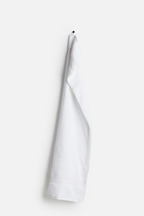 Soft terry bath towel - white