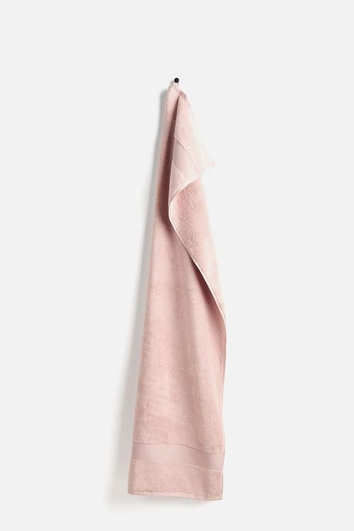 Soft terry bath towel - powder pink 