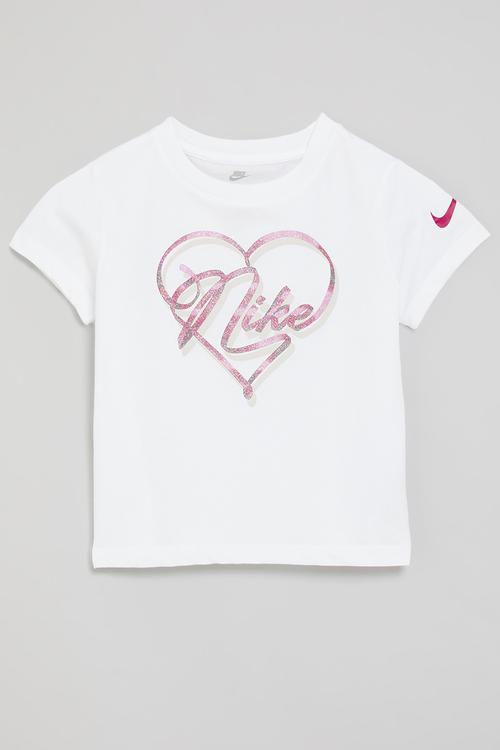 Nike swoosh on pointe graphic tee - white