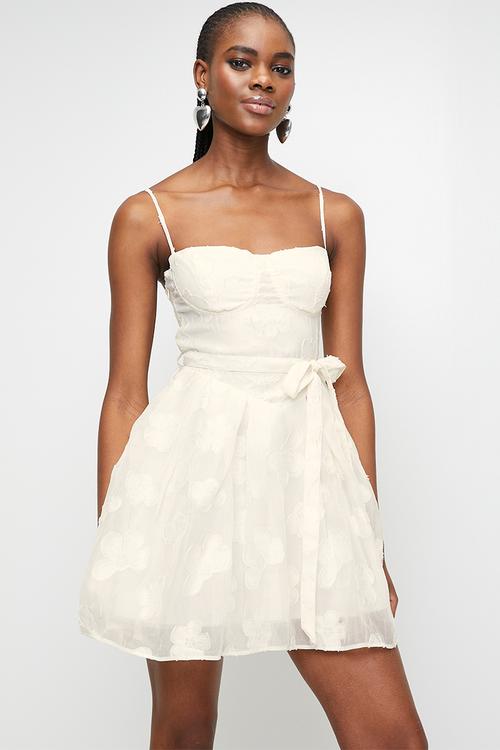 White burnout dress - white