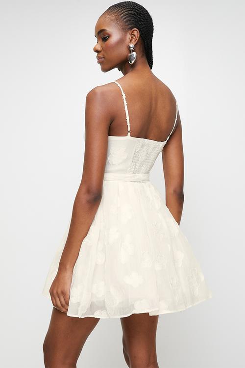White burnout dress - white
