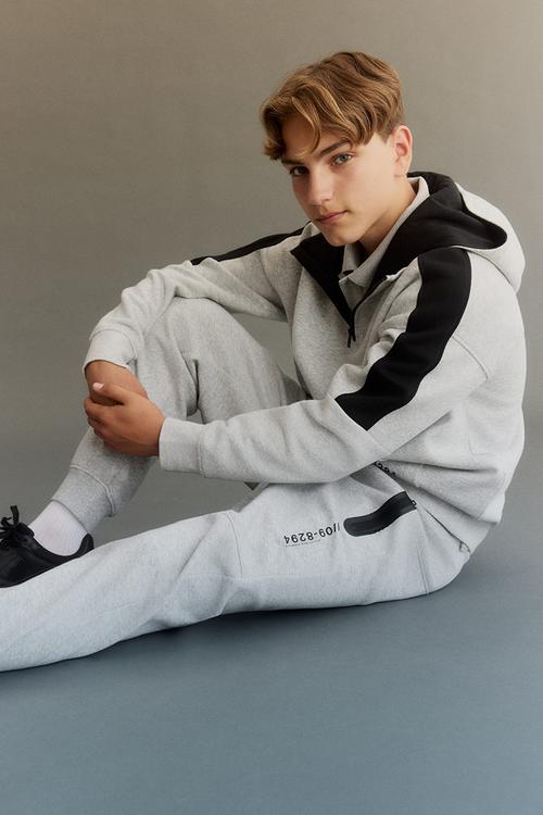 Sweatshirt joggers - light grey marl
