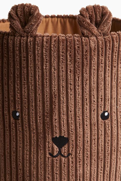 Small jumbo cord storage basket - brown