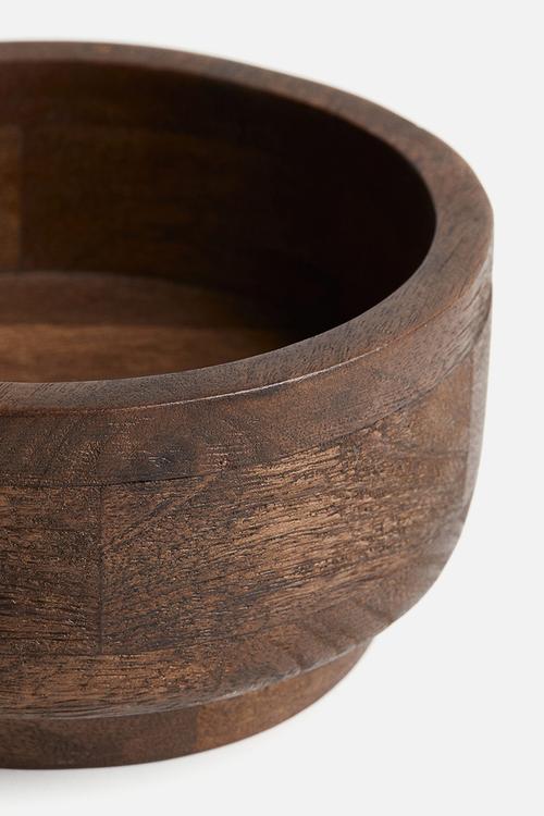 Mango wood bowl - brown
