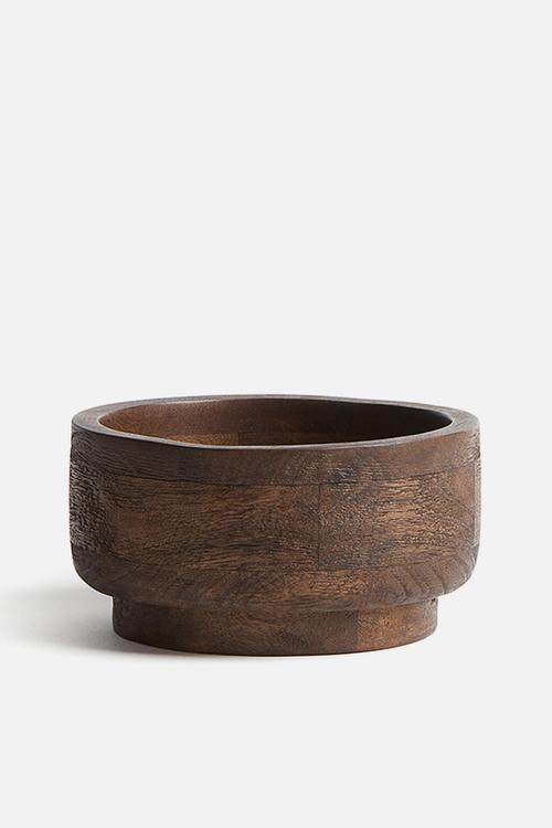 Mango wood bowl - brown
