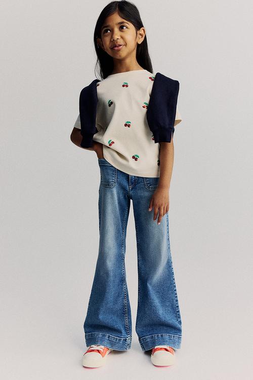Motif-detail t-shirt - white cherries