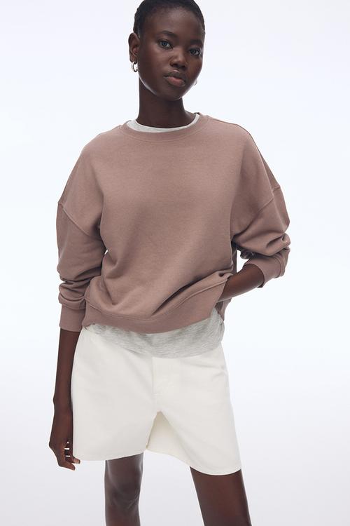 Sweatshirt - dusty brown