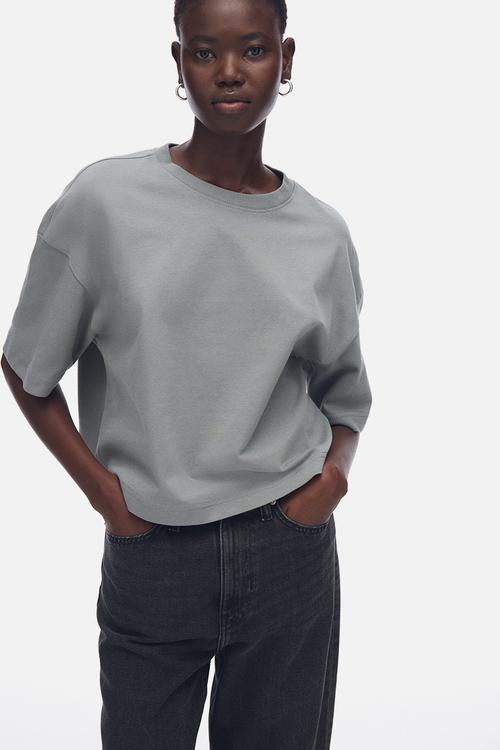 Boxy T-shirt - grey