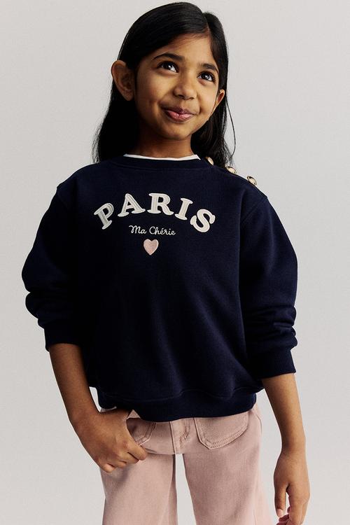 Sweatshirt - navy blue paris 