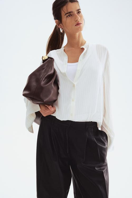 Sheer blouse - white