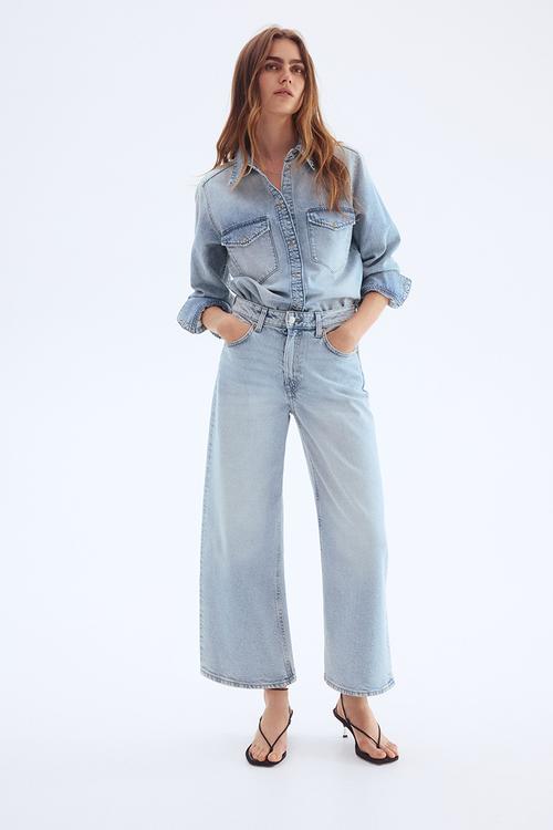 Wide jeans - light denim blue