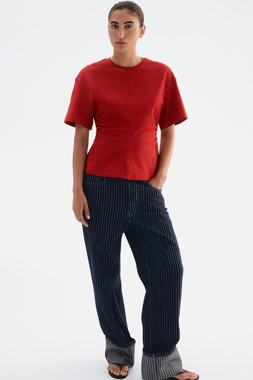 Waisted t-shirt - red