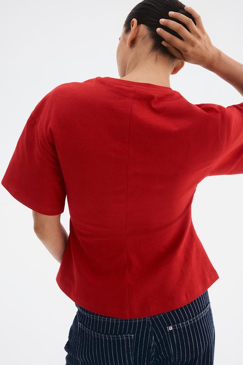 Waisted t-shirt - red