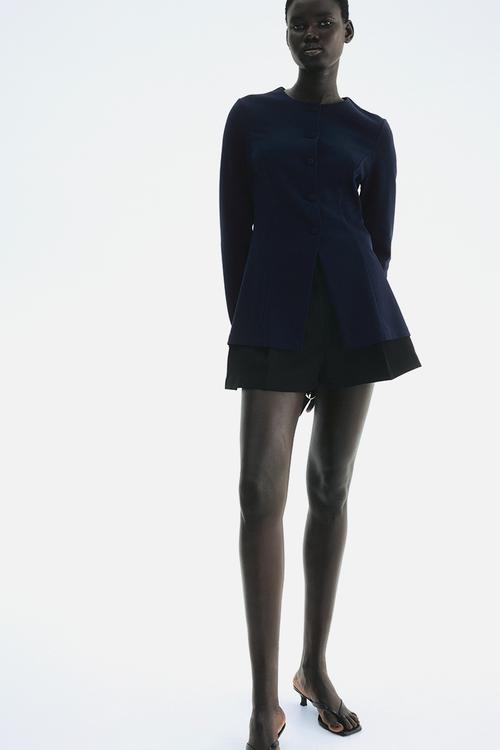 Interlock blazer - navy blue