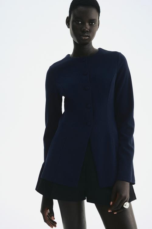 Interlock blazer - navy blue