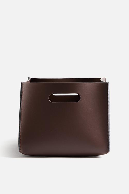 Medium storage basket - brown