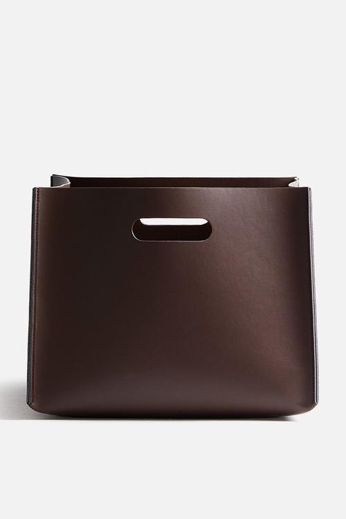 Large storage basket - dark brown 