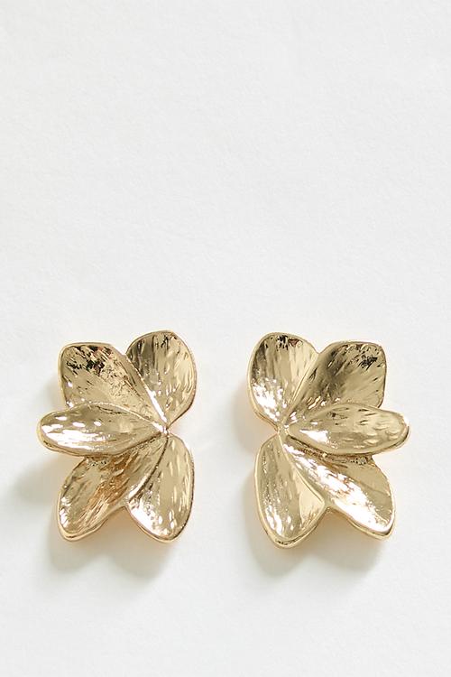Floral Delicate Earrings- gold
