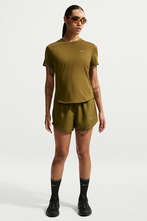 W Nk Tempo Df Mr 3" Short - Olive Flak/Olive Flak/Reflective Silv