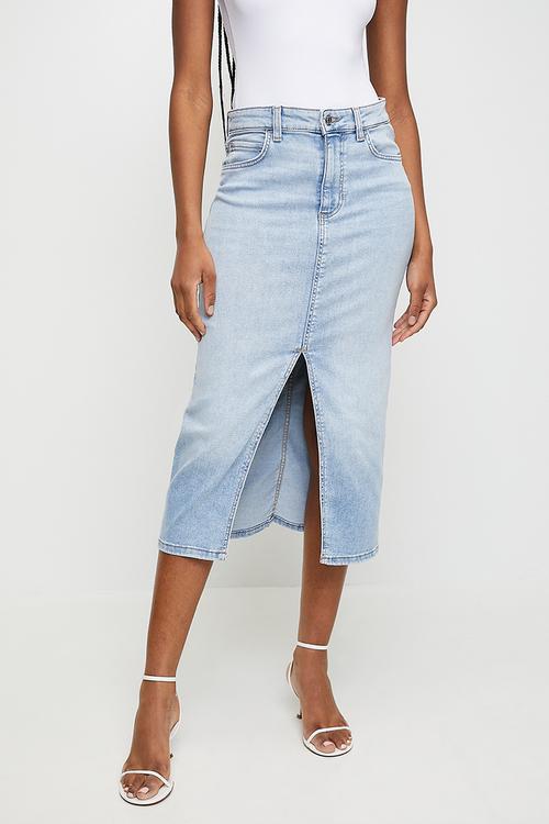 Mila Denim Skirt - Lagoon Light