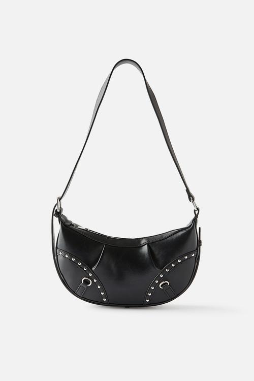 Noa studded crossbody bag-black
